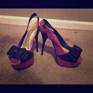Glitter Pink Pumps